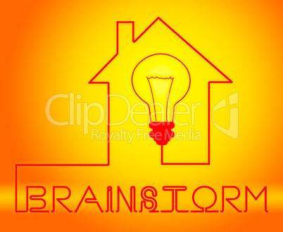 Brainstorm Light Means Dream Up And Brainstorming