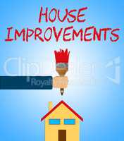 House Improvements Indicating Home Renovation 3d Illustration