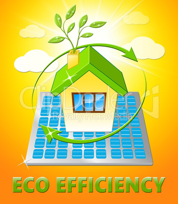 Eco Efficiency Displays Earth Nature 3d Illustration