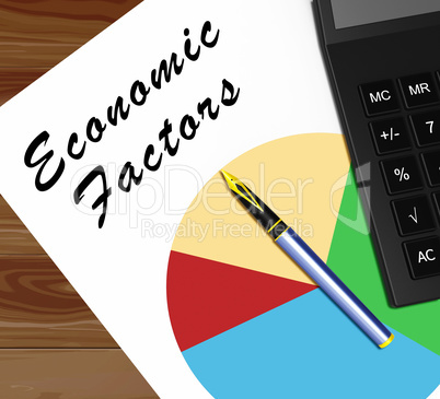 Economic Factors Meaning Financial Features 3d Illustration