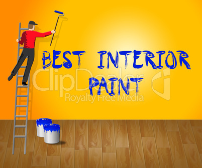 Best Interior Paint Shows Good Renovation 3d Illustration