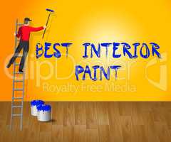 Best Interior Paint Shows Good Renovation 3d Illustration