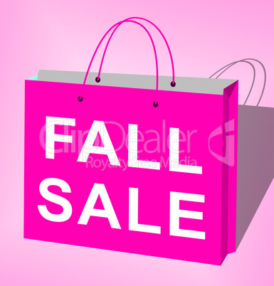 Fall Sale Displays Autumn Commerce Sales 3d Rendering