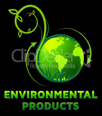 Environmental Products Shows Eco Goods 3d Illustration