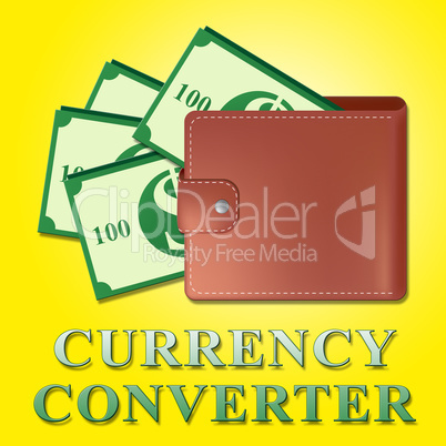 Currency Converter Means Money Exchange 3d Illustration