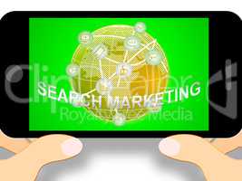 Search Marketing Showing Seo Engines 3d Illustration