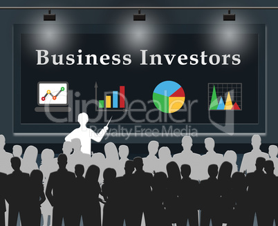 Business Investors Means Stocks Investor 3d Illustration