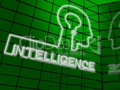 Intelligence Brain Representing Intellectual Capacity 3d Illustr