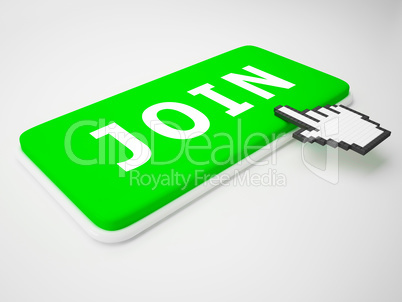 Join Key Shows Membership Admission 3d Rendering