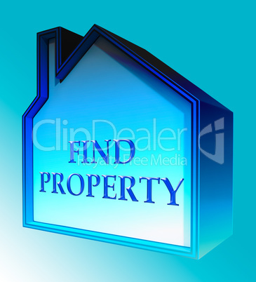 Find Property Shows Home Search 3d Rendering