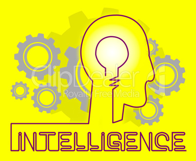 Intelligence Cogs Represents Intellectual Capacity And Acumen