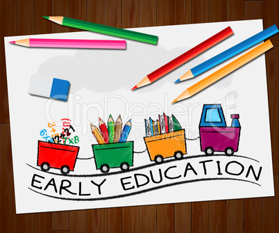 Early Education Means Kids School 3d Illustration