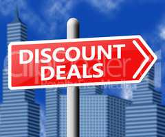 Discount Deals Represents Bargains Discounts 3d Illustration
