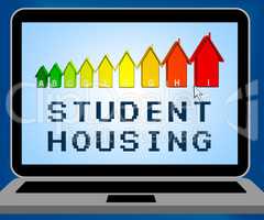 Student Housing Representing University House 3d Illustration