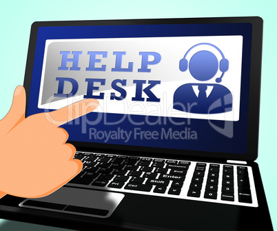 Help Desk Shows Faq Advice 3d Illustration