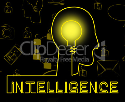Intelligence Brain Representing Intellectual Capacity And Acumen