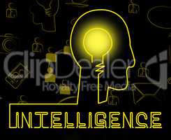 Intelligence Brain Representing Intellectual Capacity And Acumen