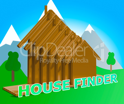 House Finder Means Finders Home And Found