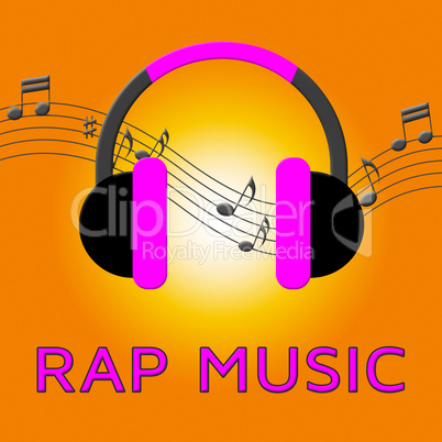 Rap Music Means Spoken Songs 3d Illustration