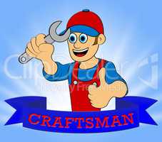 House Craftsman Representing Home Handyman 3d Illustration