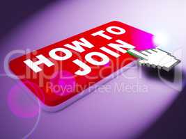 How To Join Shows Membership Registration 3d Rendering