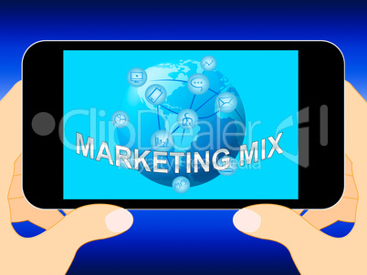 Marketing Mix With Place Prices Product 3d Illustration