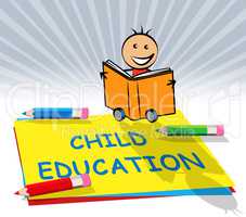 Child Education Displays Kids School 3d Illustration