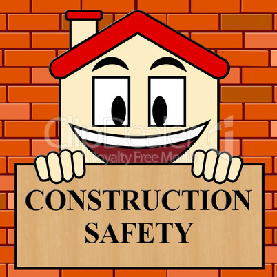 Construction Safety Shows Building Caution 3d Illustration