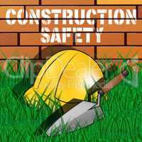 Construction Safety Represents Building Caution 3d Illustration