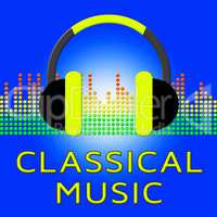 Classical Music Shows Symphonic Soundtracks 3d Illustration