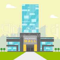 Shopping Mall Shows Retail Shopping 3d Illustration