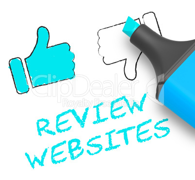 Review Websites Means Site Performance 3d Illustration