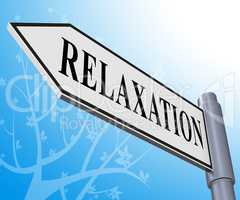 Relax Relaxation Representing Tranquil Resting 3d Illustration