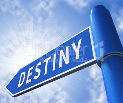 Destiny Sign Meaning Progress And Prophecy 3d Illustration
