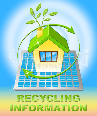 Recycling Information Displays Earth Friendly 3d Illustration