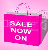 Sale Now On Message Displays Discounts 3d Illustration