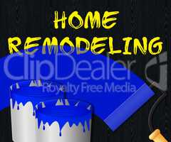 Home Remodeling Displays House Remodeler 3d Illustration