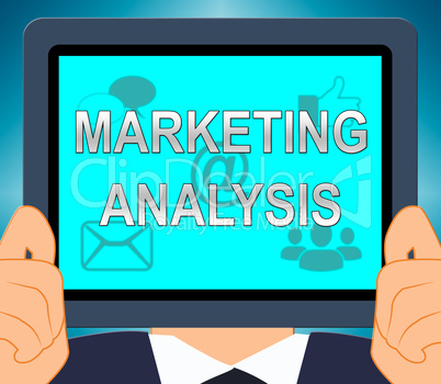 Marketing Analysis Shows SEM Research 3d Illustration