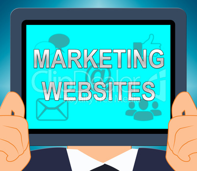 Marketing Websites Means Sem Sites 3d Illustration