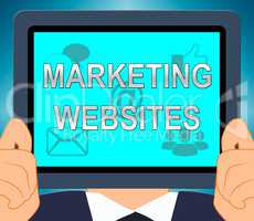 Marketing Websites Means Sem Sites 3d Illustration
