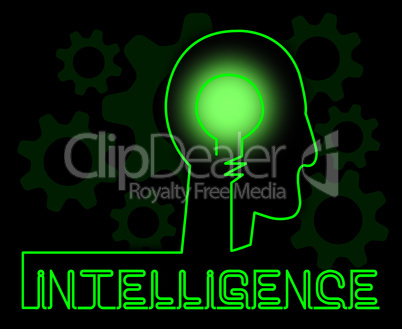 Intelligence Brain Represents Intellectual Capacity And Acumen