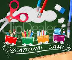 Educational Games Meaning Learning Game 3d Illustration