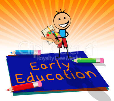 Early Education Displays Kids School 3d Illustration