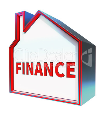 Finance Icon Means Financial Investment 3d Rendering