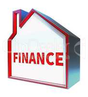 Finance Icon Means Financial Investment 3d Rendering