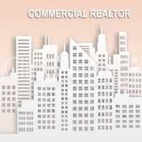 Commercial Realtor Represents Office Property Buildings 3d Illus