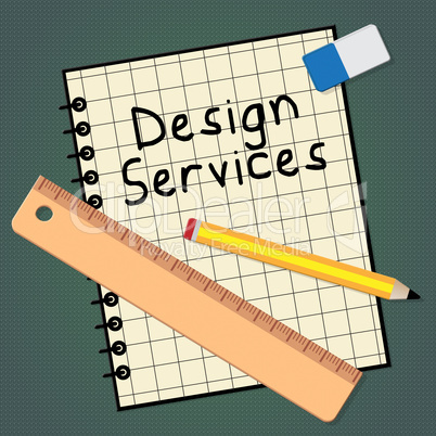 Design Services Representing Graphic Creation 3d Illustration