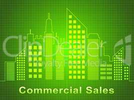 Commercial Sales Represents Real Estate Offices 3d Illustration