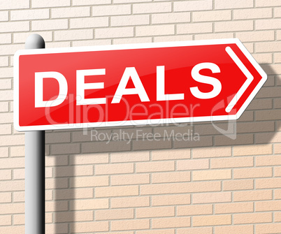 Deals Means Best Price Goods 3d Illustration