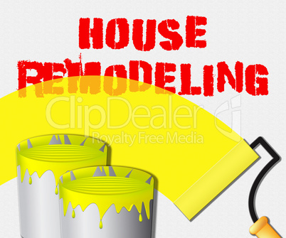 House Remodeling Displays Home Remodeler 3d Illustration